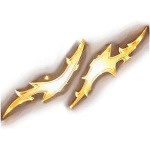 Golden Lightning Bolt PNG 72