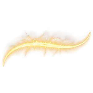 Golden Lightning Bolt PNG Gfu64