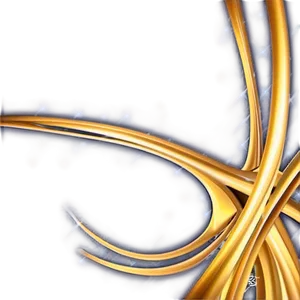 Golden Line Abstract Swirl PNG 06262024