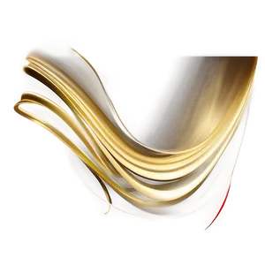 Golden Line Abstract Swirl PNG Yno