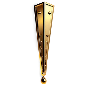 Golden Line Corner Decoration PNG 60