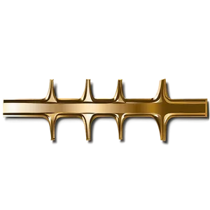 Golden Line Frame Outline PNG 06262024
