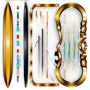 Golden Line Infographic Element PNG Nxo PNG