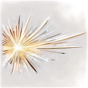 Golden Line Star Burst PNG Can