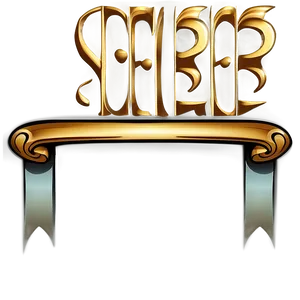 Golden Line Vintage Scroll PNG 06262024