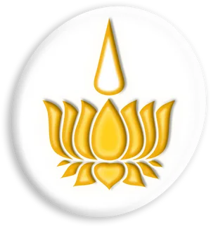 Golden Lotus Icon PNG image