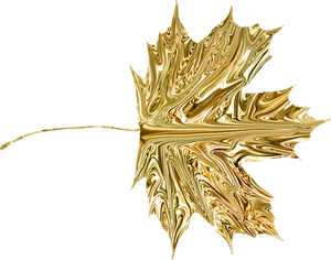 Golden Maple Leaf Artwork