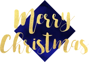Golden Merry Christmas Greeting