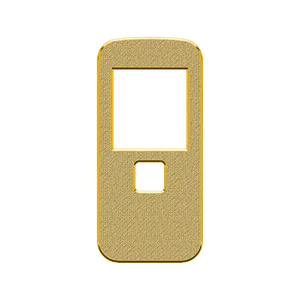 Golden Mobile Phone Icon PNG image