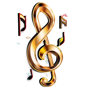 Golden Musical Note Png Rxp45 PNG image