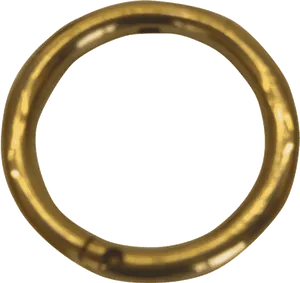 Golden Nose Ring Isolated PNG image