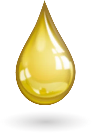 Golden Oil Drop Graphic PNG image