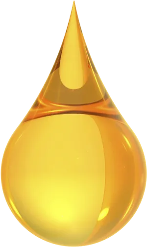 Golden Oil Drop Illustration