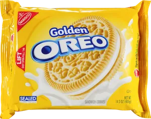 Golden Oreo Cookie Package PNG image