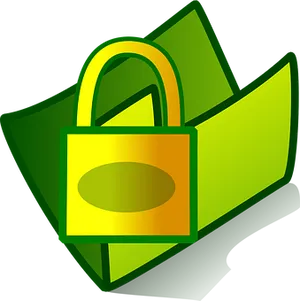 Golden Padlock Security Icon PNG image