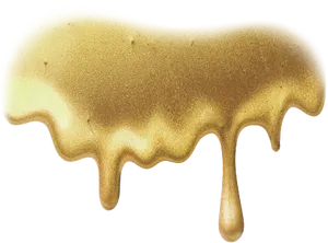 Golden Paint Drip Texture PNG image