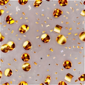 Golden Party Confetti Png 55 PNG image