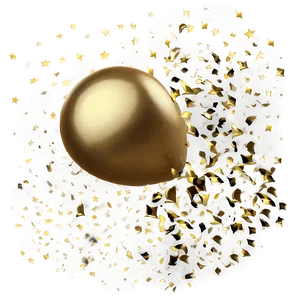 Golden Party Confetti Png Lgn PNG image