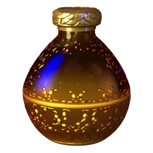 Golden Potion Bottle PNG Gxl
