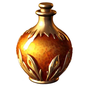 Golden Potion Bottle PNG Ybv