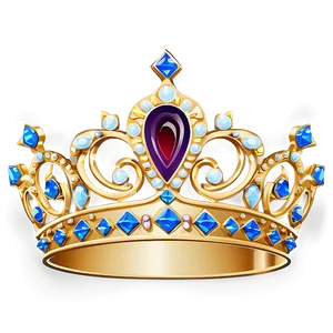 Golden Princess Crown Png Oak15 PNG image