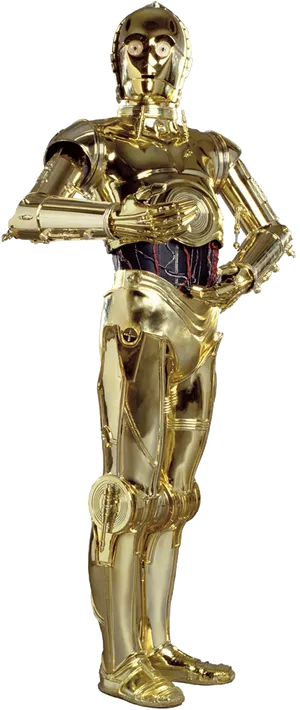 Golden Protocol Droid Star Wars PNG image