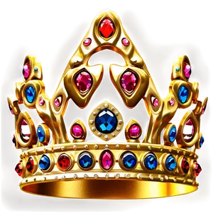 Golden Queen Crown PNG 51