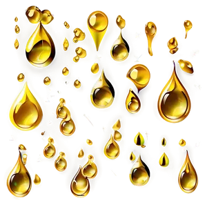Golden Raindrop PNG 4 PNG