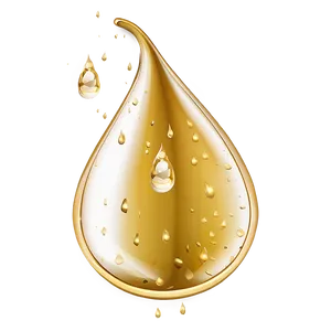 Golden Raindrop PNG Gdo PNG