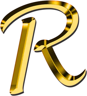Golden Registered Trademark Symbol PNG image