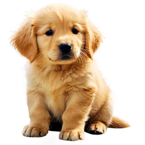 Golden Retriever Puppy In Sunlight PNG Njb21 PNG