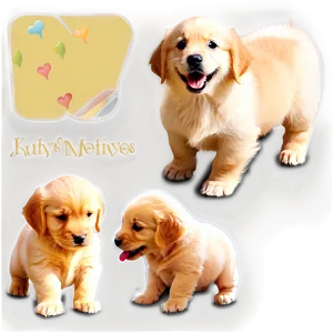 Golden Retriever Puppy With Puppies Png 92 PNG image