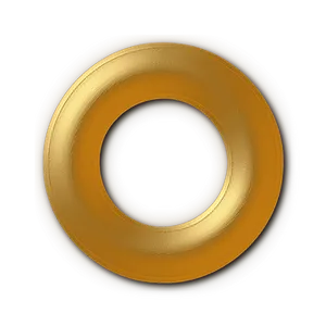 Golden Ringon Black Background PNG image