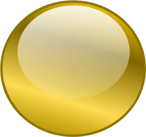 Golden Round Button Graphic