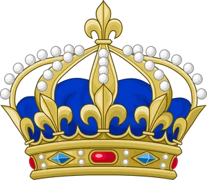 Golden Royal Crown Illustration