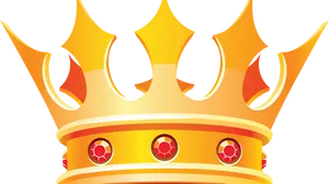 Golden Royal Crown Illustration PNG image