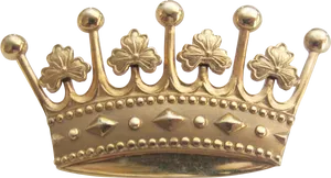 Golden Royal Crown Image PNG