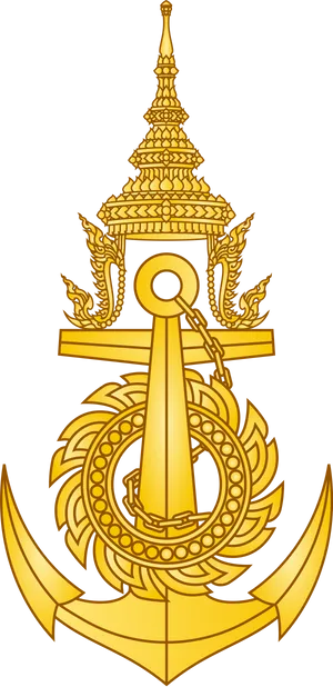 Golden Royal Emblem PNG image