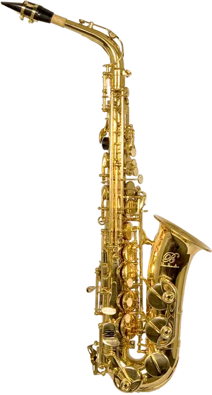 Golden Saxophone Isolated PNG