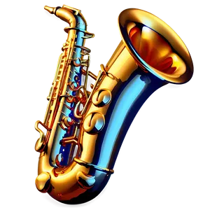 Golden Saxophone Png 99 PNG image