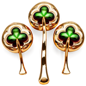 Golden Shamrock Decoration PNG Yxd93