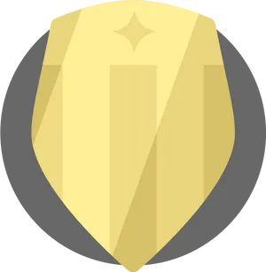 Golden Shield Icon PNG image