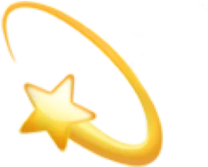 Golden_ Shooting_ Star_ Graphic PNG image