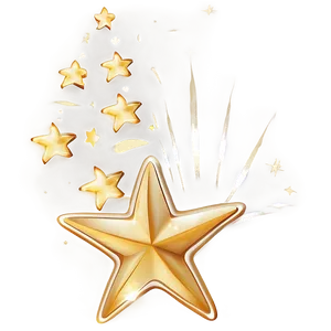 Golden Shooting Star Shine Png Puy PNG image