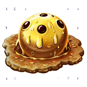 Golden Slime Treasure Png 05242024 PNG image