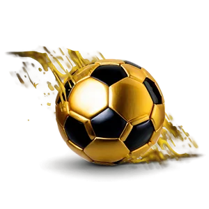 Golden Soccer Ball Png 04292024 PNG image