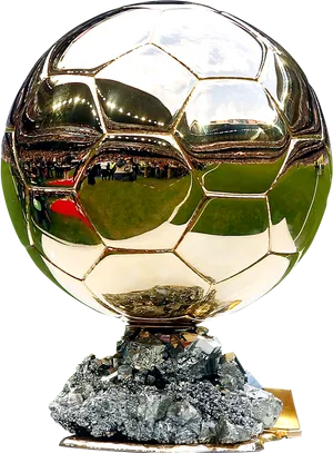 Golden Soccer Ball Trophy.png PNG image