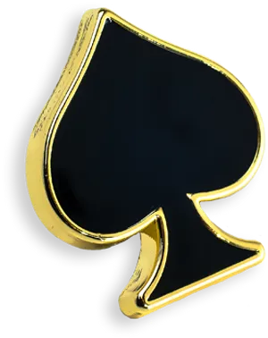 Golden Spade Suit Icon PNG image