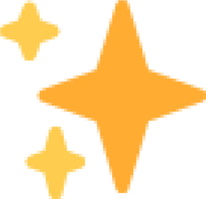 Golden Sparkle Emoji PNG image
