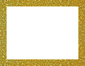 Golden Sparkle Frameon Black Background